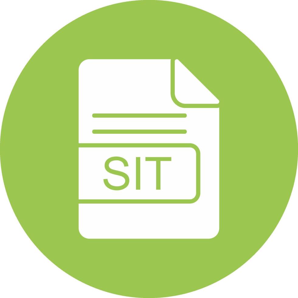 SIT File Format Glyph Multi Circle Icon vector