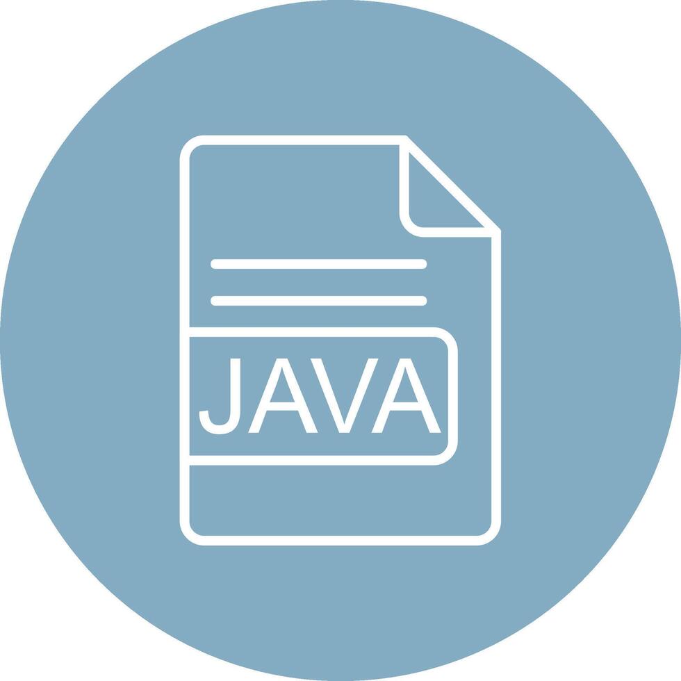 JAVA File Format Line Multi Circle Icon vector