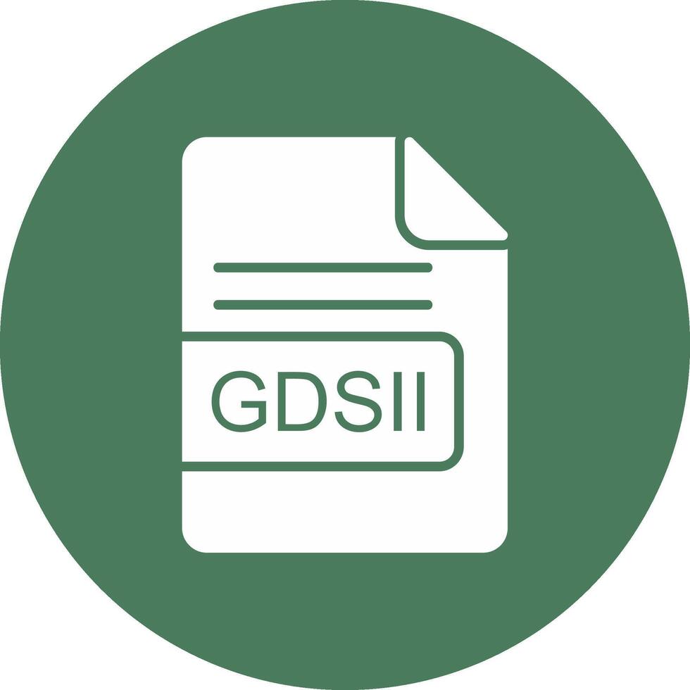 GDSII File Format Glyph Multi Circle Icon vector