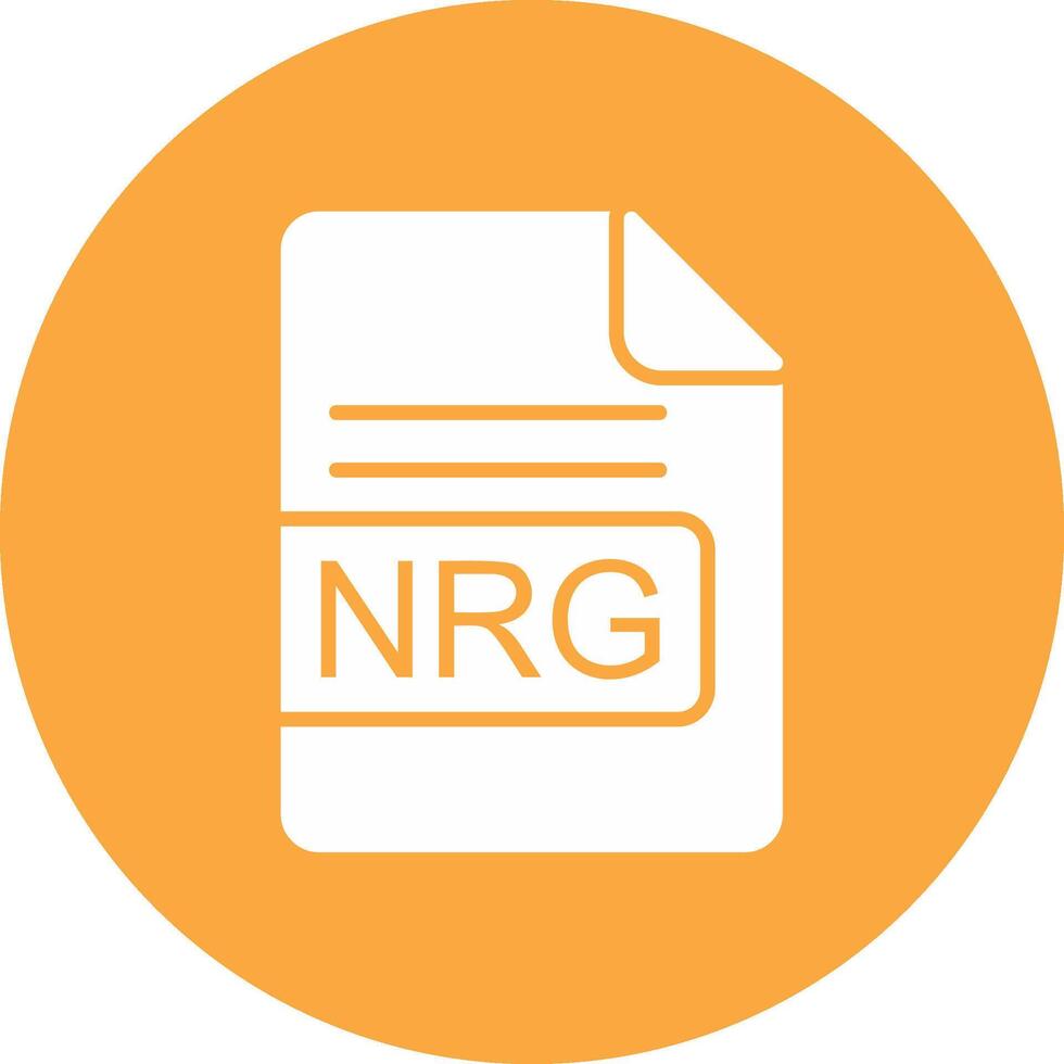 nrg archivo formato glifo multi circulo icono vector