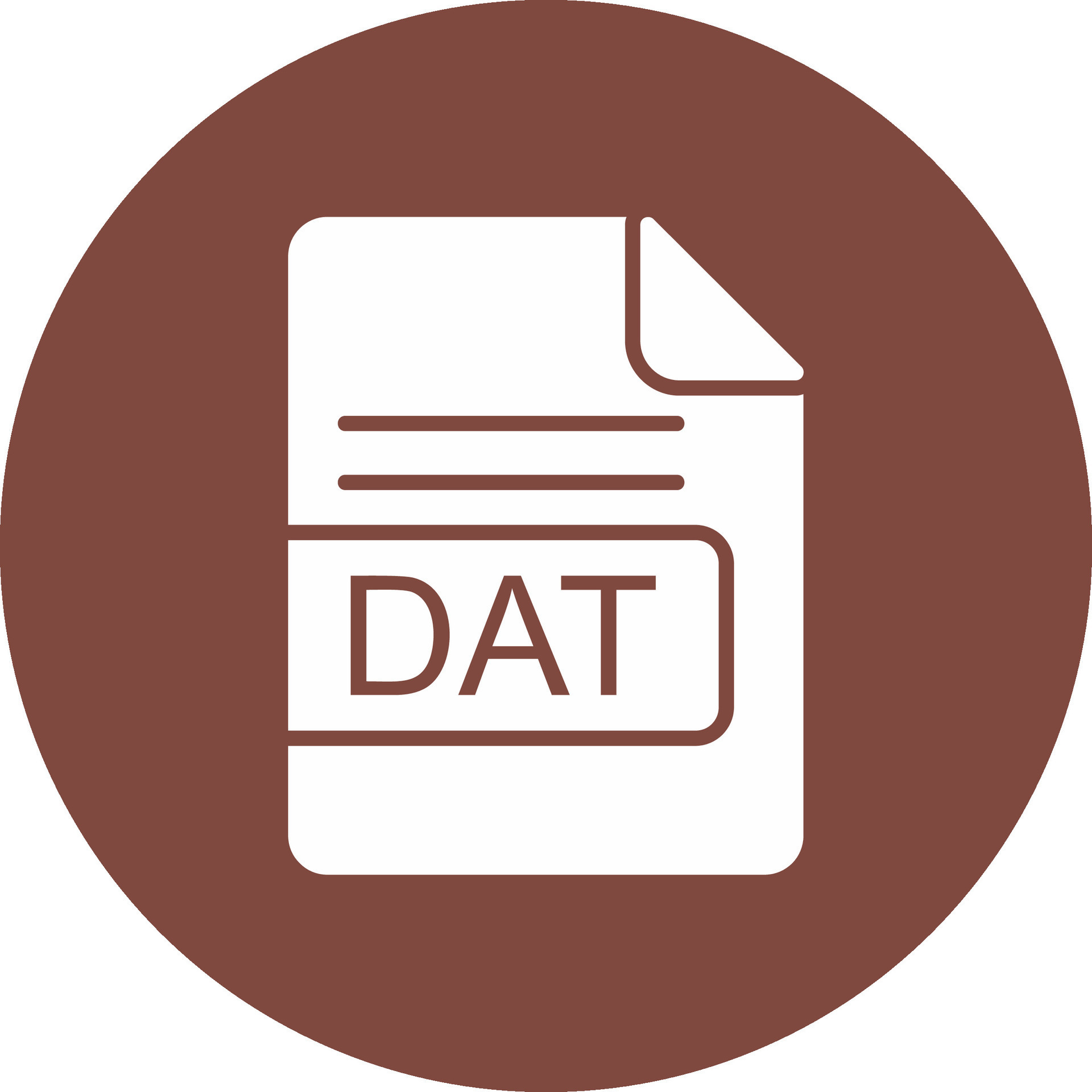 DAT File Format Glyph Multi Circle Icon 43353200 Vector Art at Vecteezy