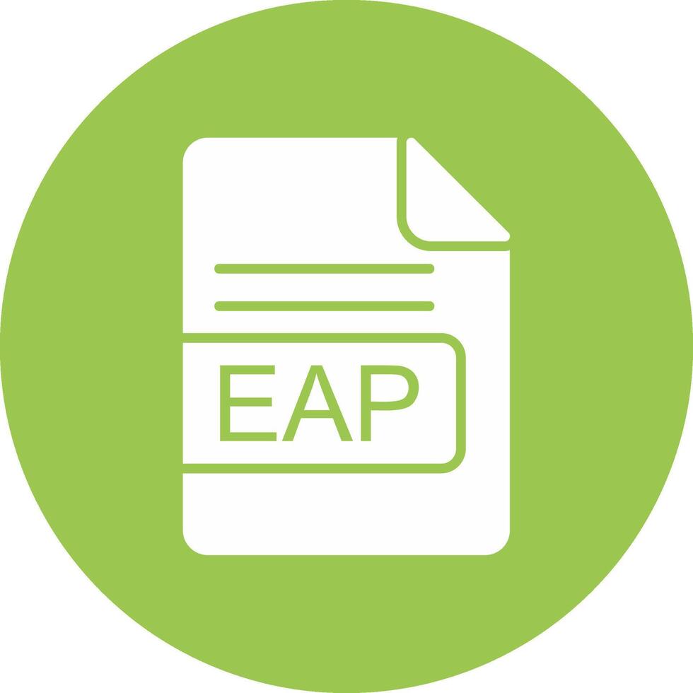 EAP File Format Glyph Multi Circle Icon vector
