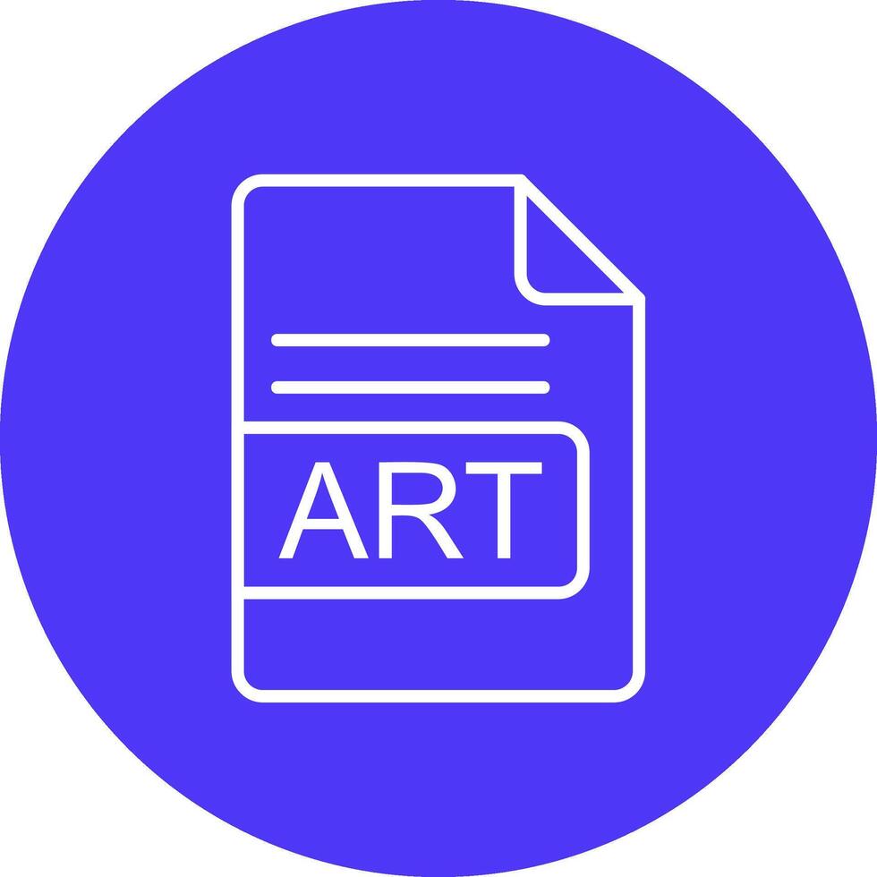 ART File Format Line Multi Circle Icon vector