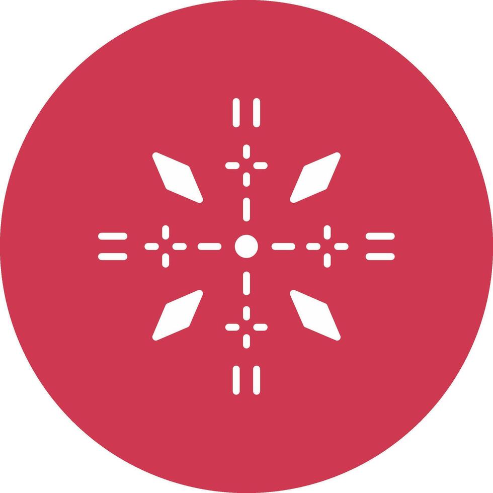Firework Glyph Multi Circle Icon vector