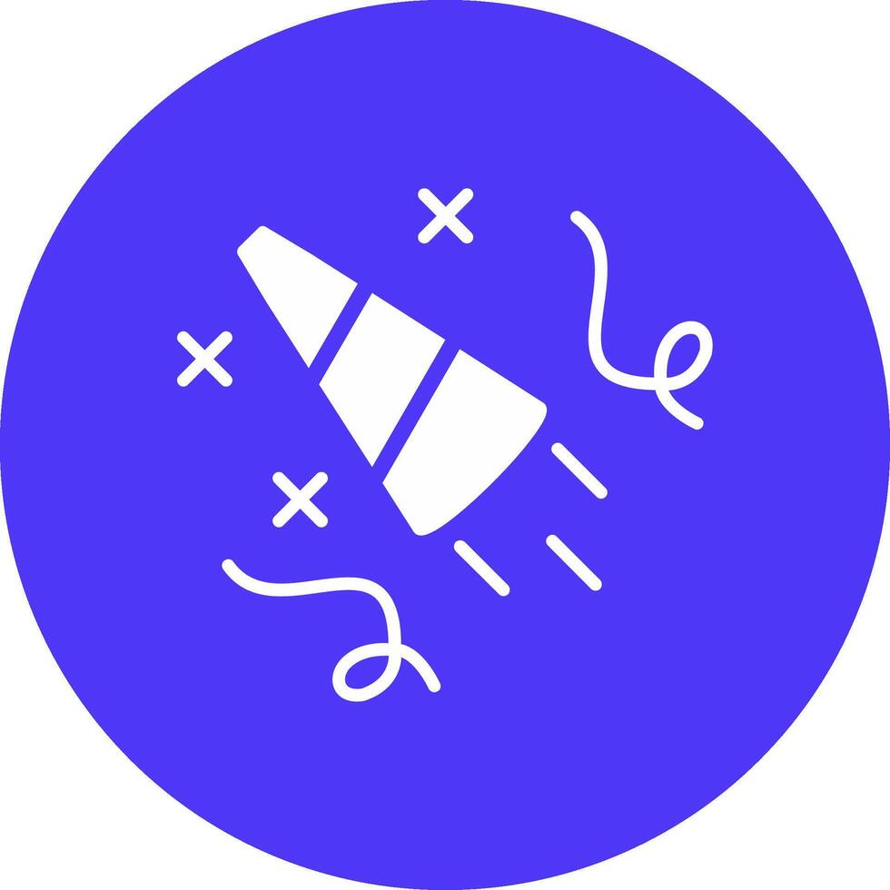 Celebration Glyph Multi Circle Icon vector
