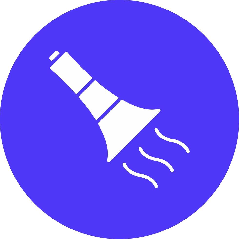 Trumpet Glyph Multi Circle Icon vector