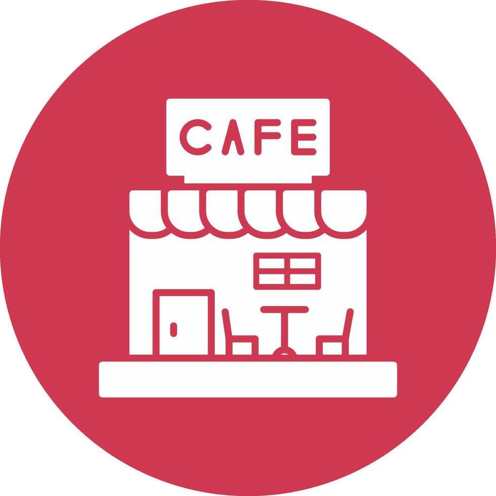 Cafe Glyph Multi Circle Icon vector