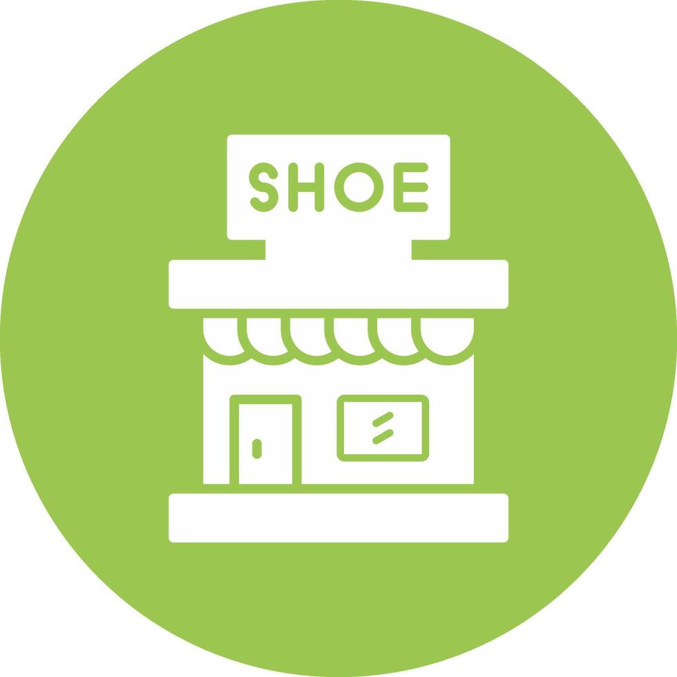 Store Glyph Multi Circle Icon vector