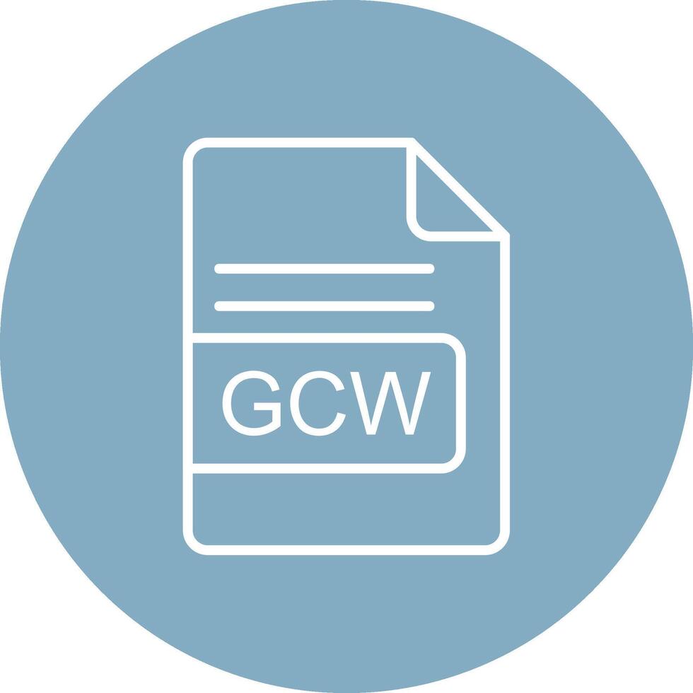 gcw archivo formato línea multi circulo icono vector