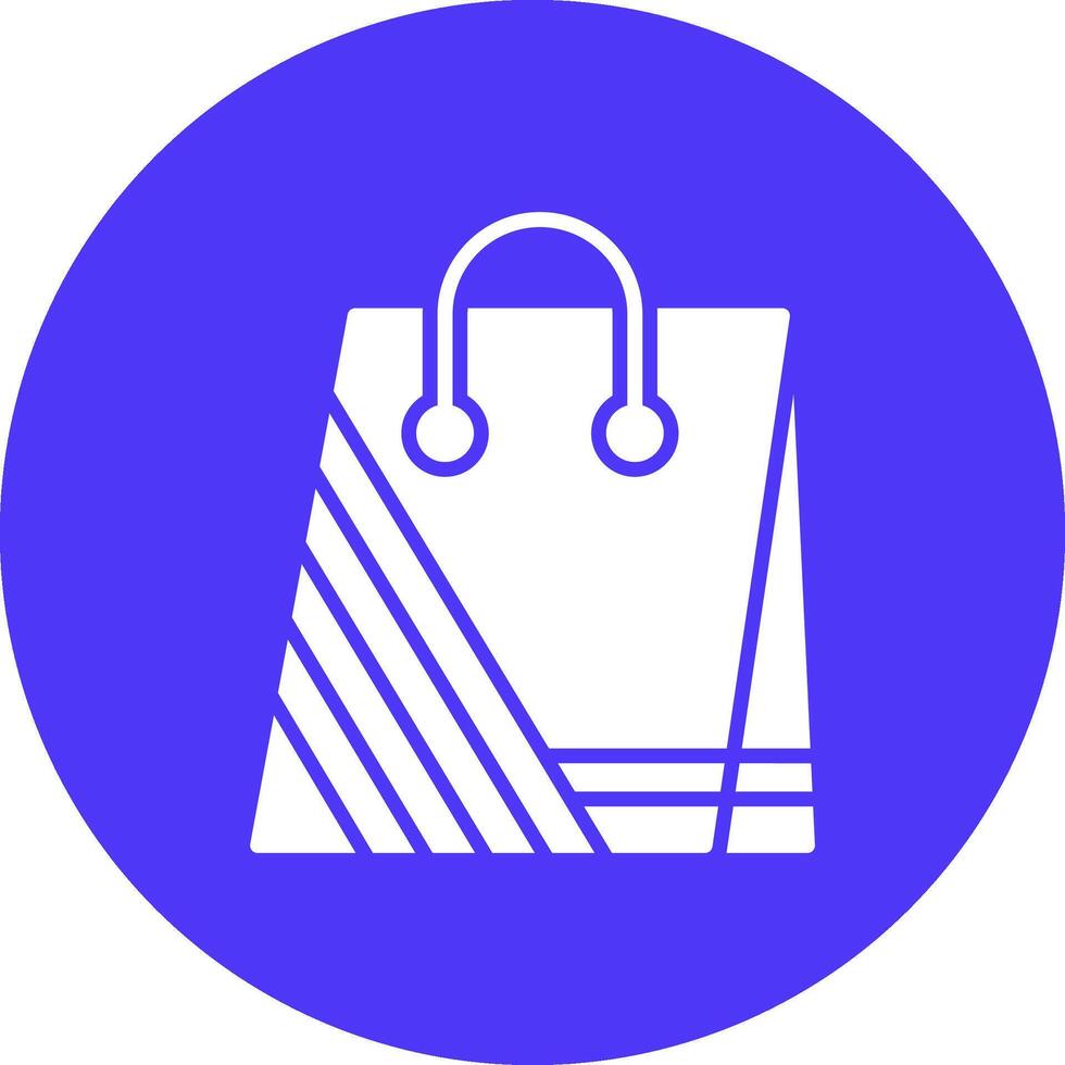 Shopping Bag Glyph Multi Circle Icon vector