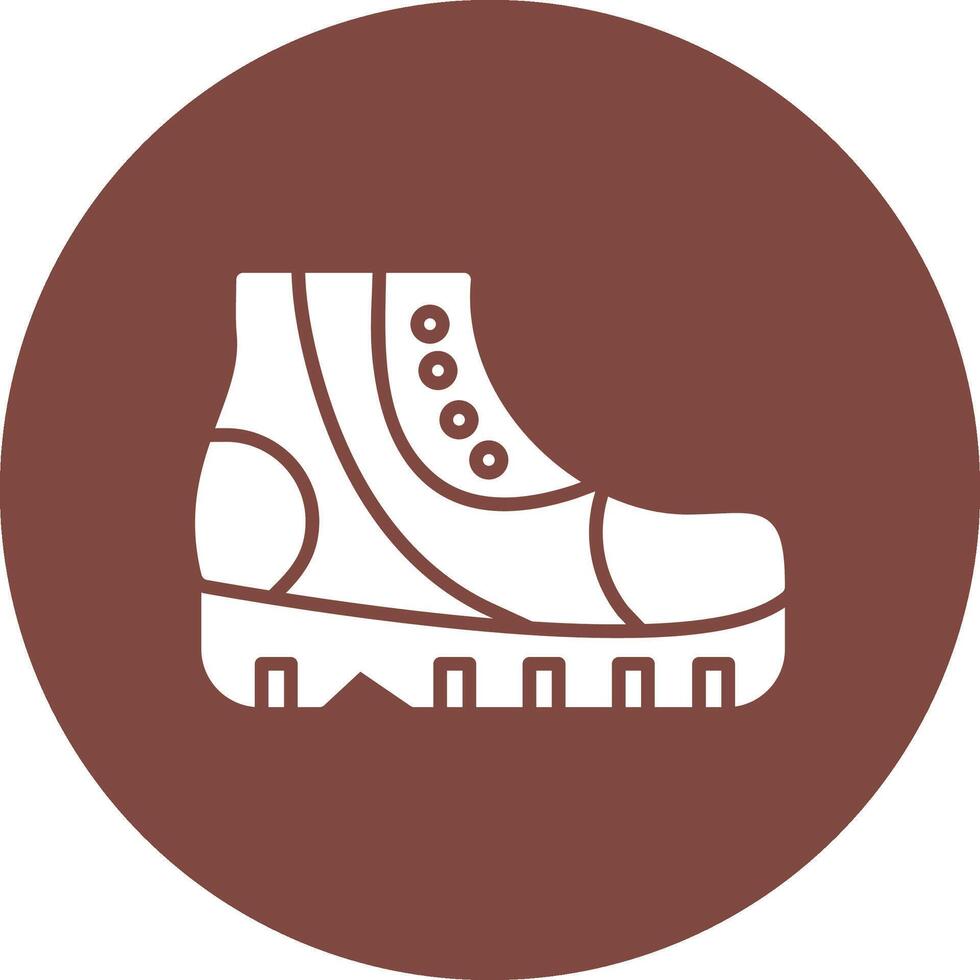 Shoes Glyph Multi Circle Icon vector
