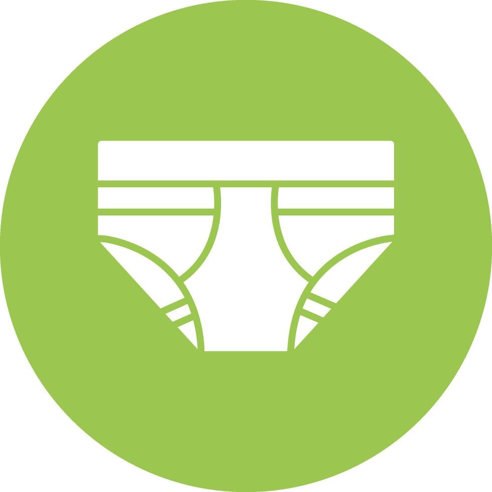 Underwear Glyph Multi Circle Icon vector