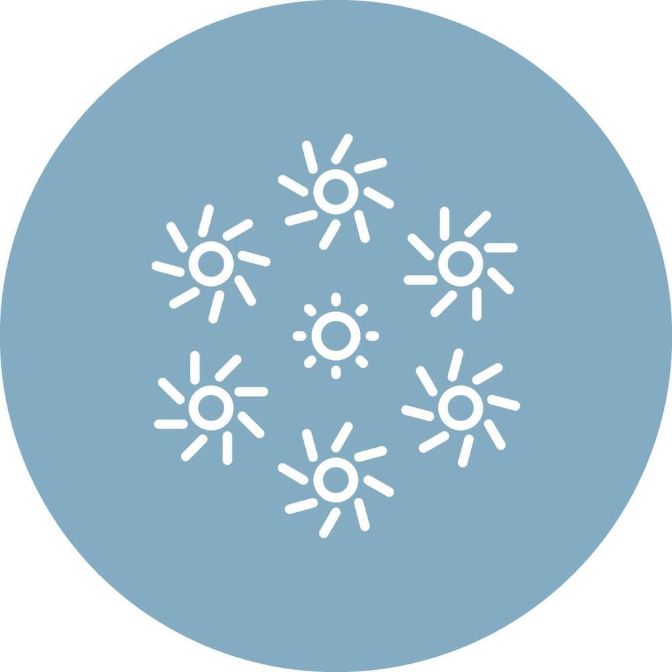 Firework Line Multi Circle Icon vector