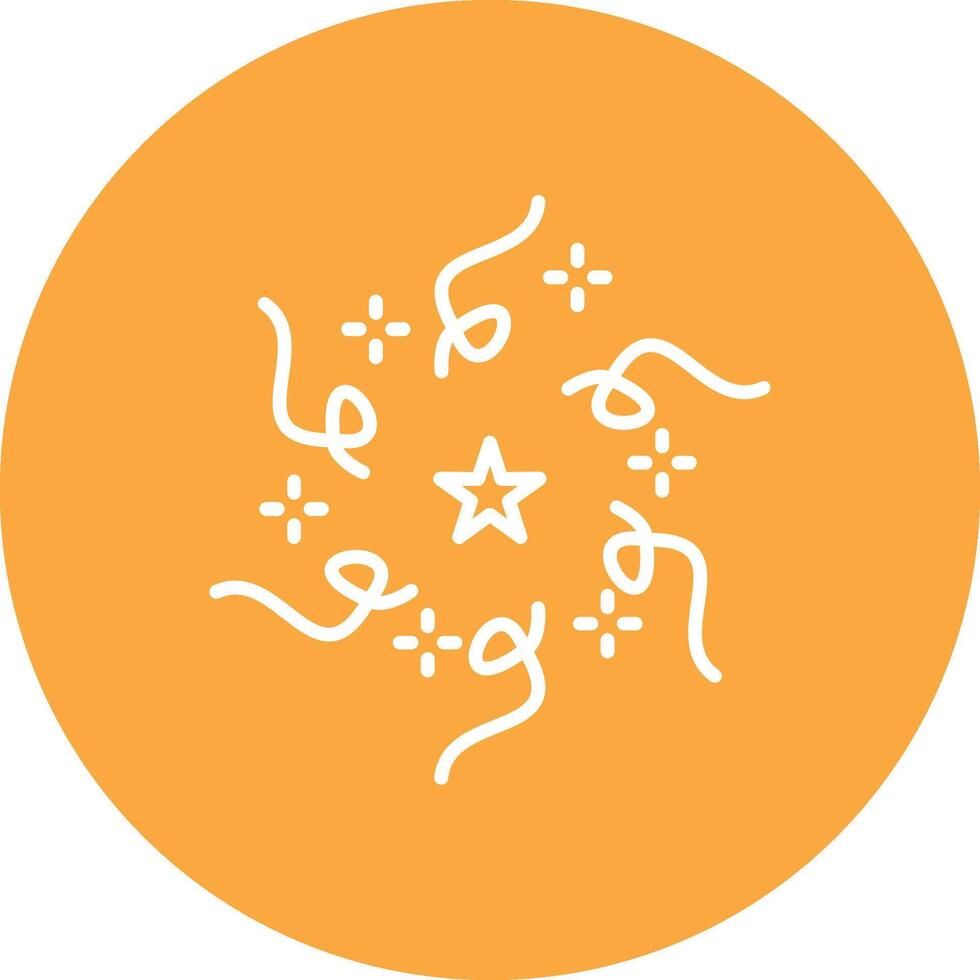 Firework Line Multi Circle Icon vector