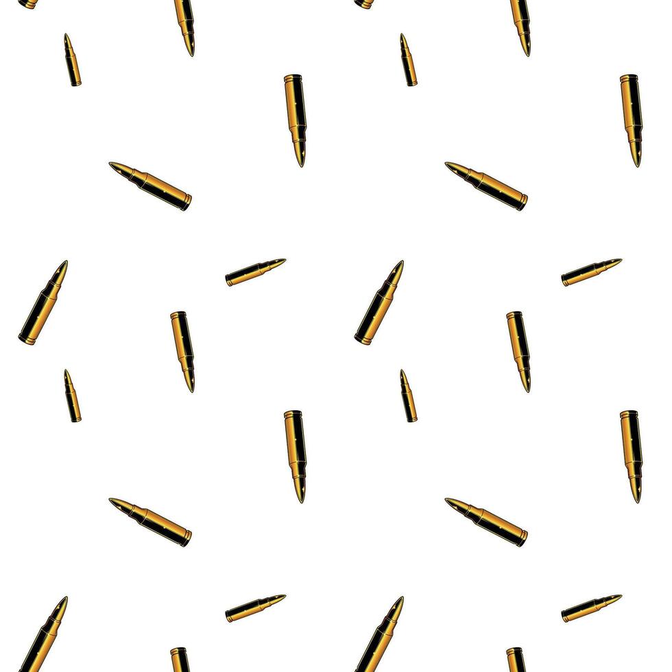 seamless pattern design with repeated gold bullets for banners, wallpaper, backdrop, etc. vector