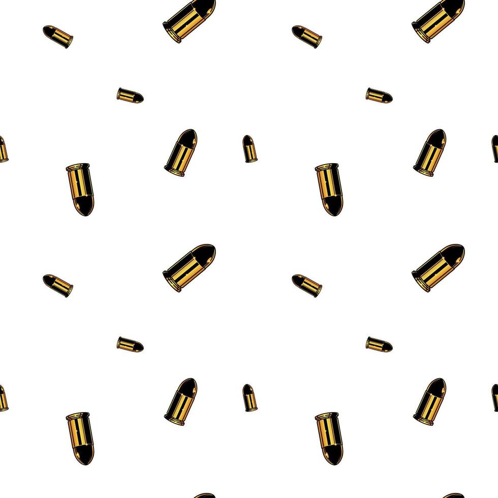 seamless pattern design with repeated gold bullets for banners, wallpaper, backdrop, etc. vector