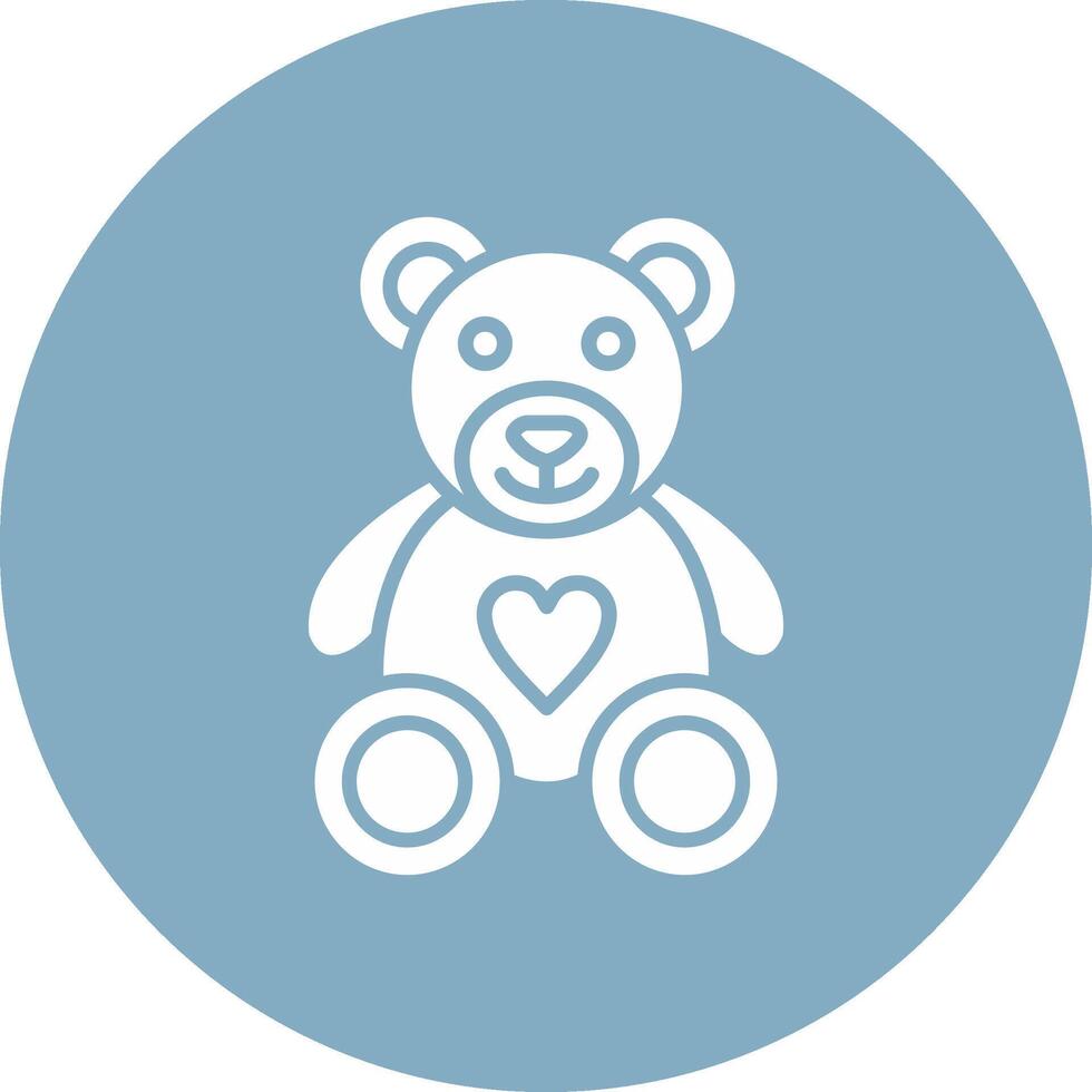 Bear Glyph Multi Circle Icon vector