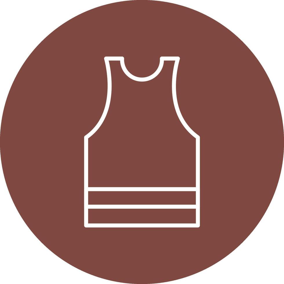 Undershirt Line Multi Circle Icon vector