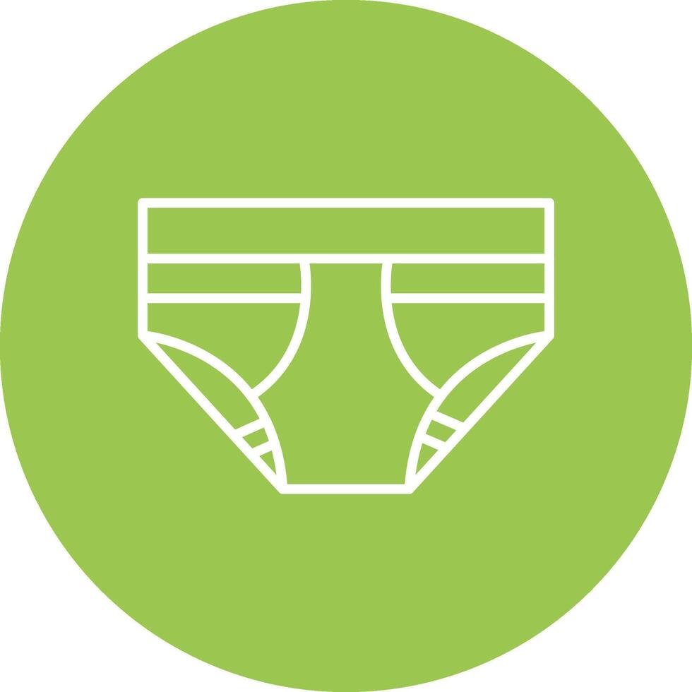 Underwear Line Multi Circle Icon vector