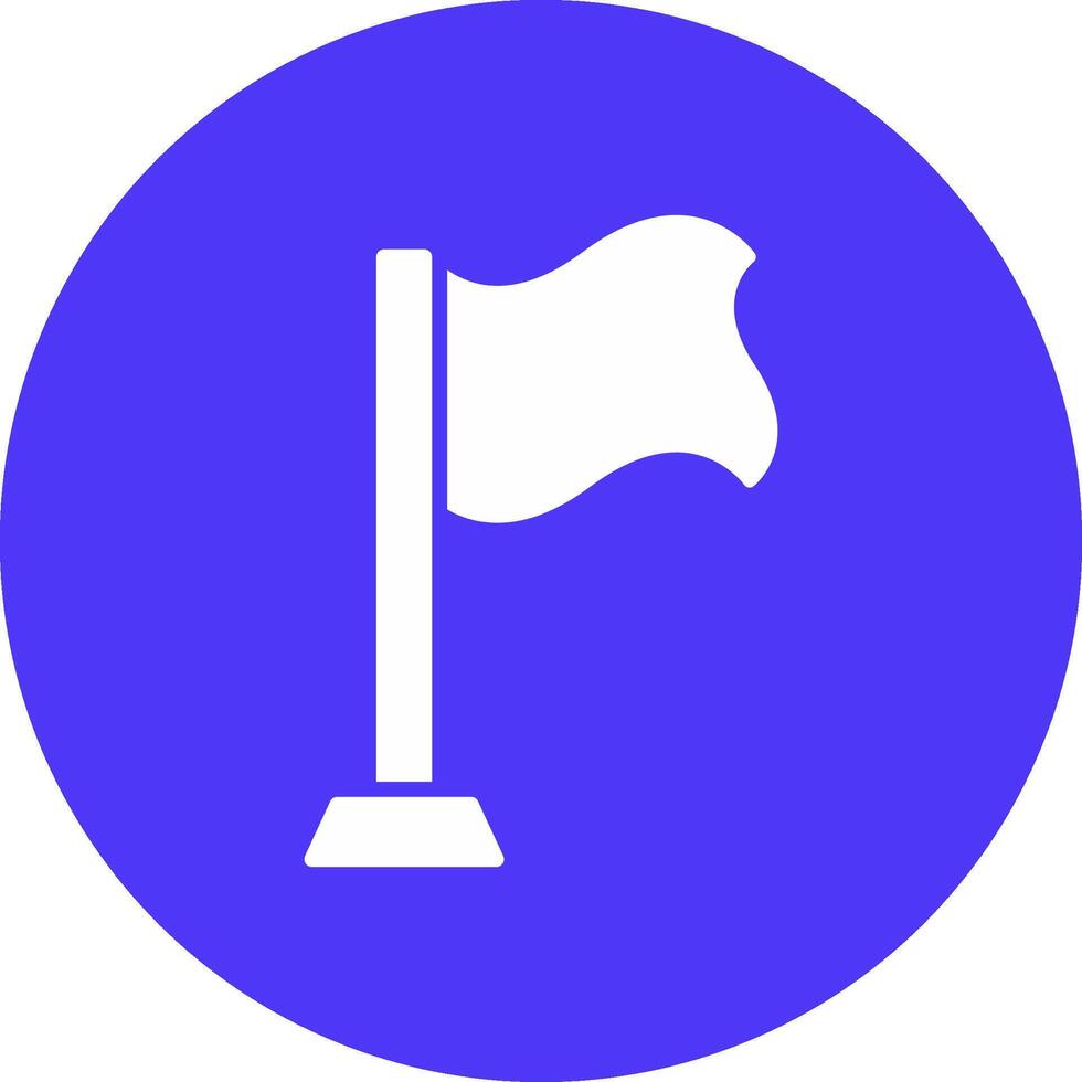 Flag Glyph Multi Circle Icon vector