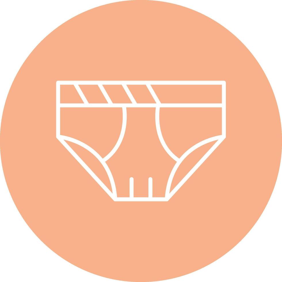 Underwear Line Multi Circle Icon vector