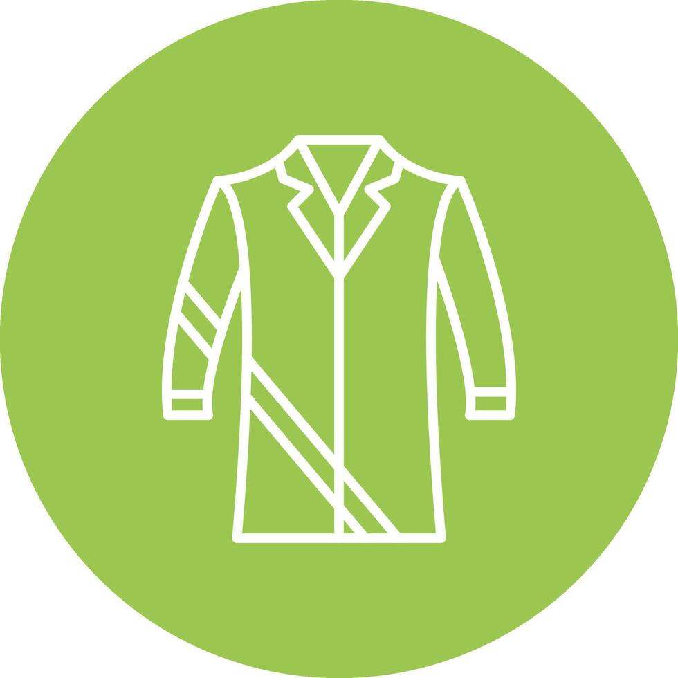 Coat Line Multi Circle Icon vector