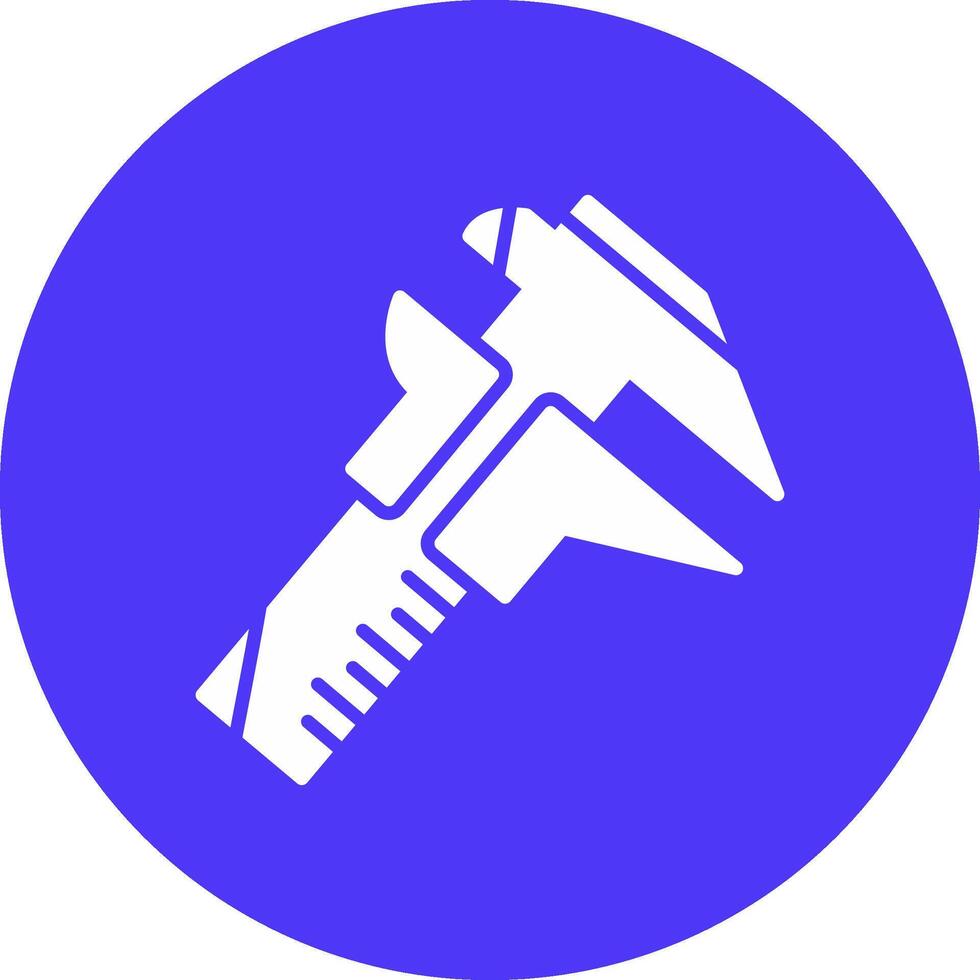 Caliper Glyph Multi Circle Icon vector