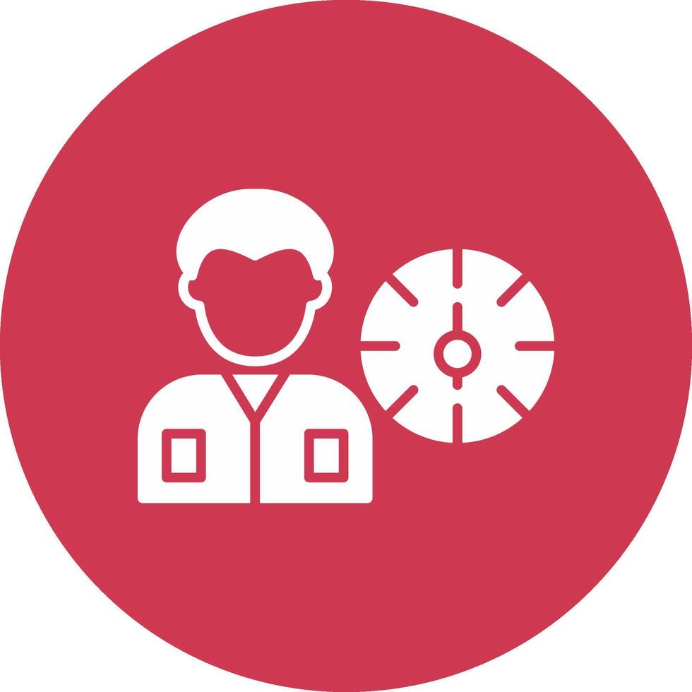 Working Hours Glyph Multi Circle Icon vector