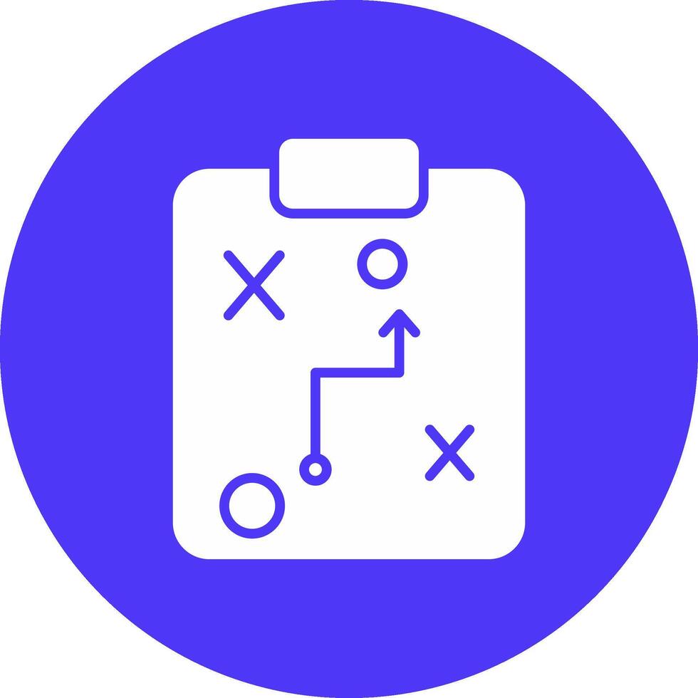 Planning Glyph Multi Circle Icon vector