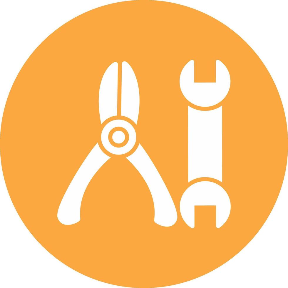 Tools Glyph Multi Circle Icon vector