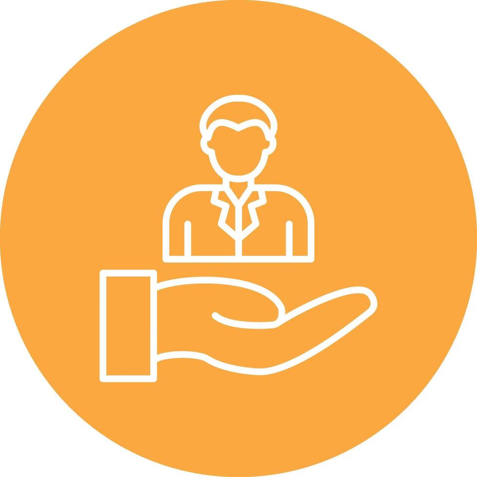 Customer Line Multi Circle Icon vector