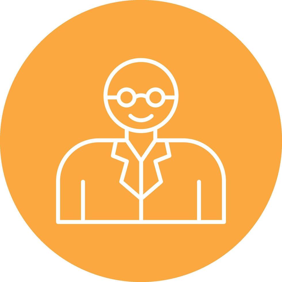 Professor Line Multi Circle Icon vector