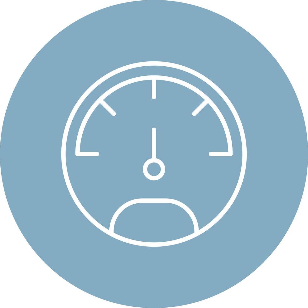 Speedo Meter Line Multi Circle Icon vector