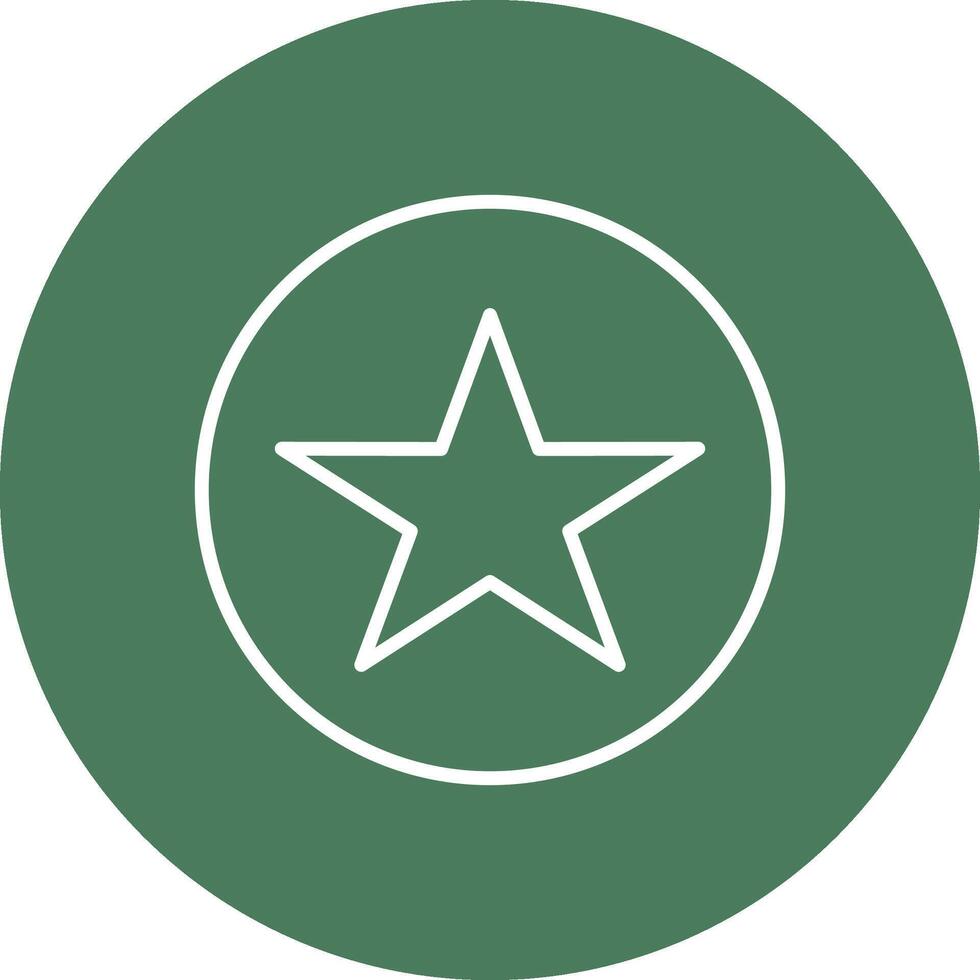Star Line Multi Circle Icon vector