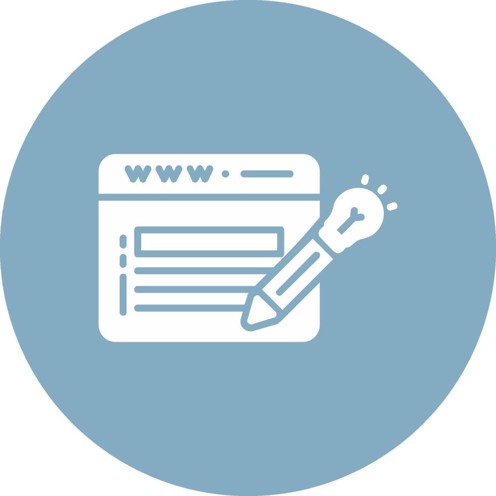 Website Design Glyph Multi Circle Icon vector
