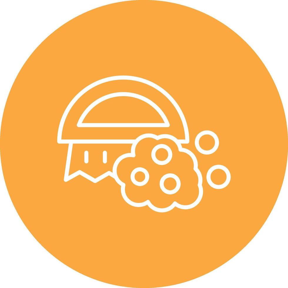 Brush Line Multi Circle Icon vector