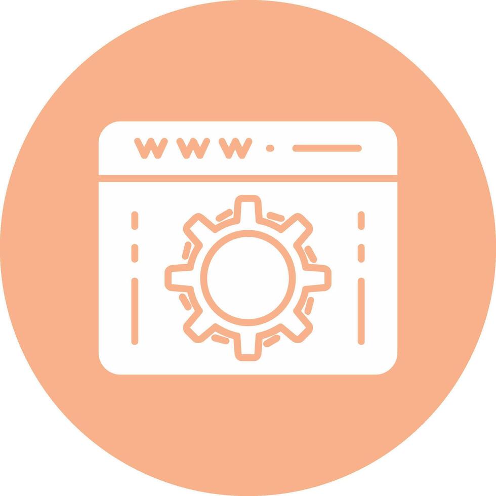 Web Optimization Glyph Multi Circle Icon vector