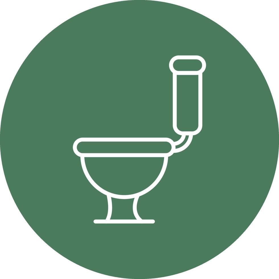 Toilet Line Multi Circle Icon vector