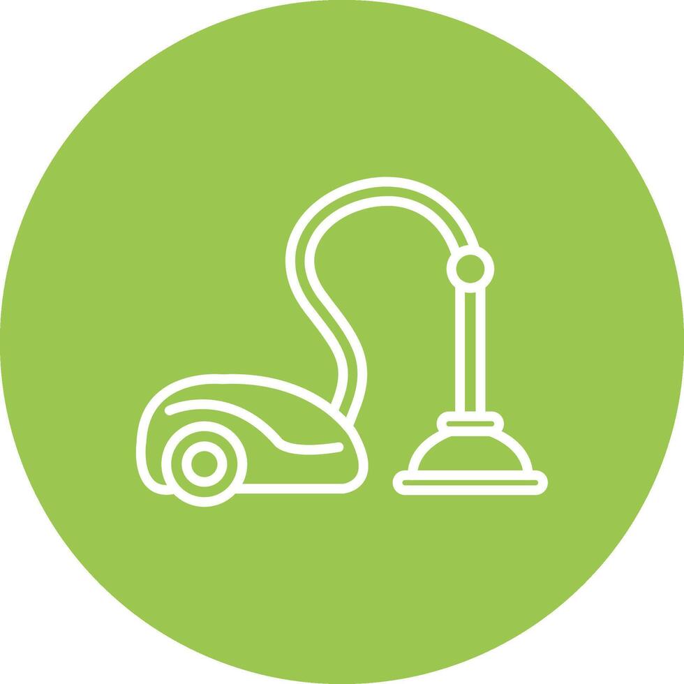 Vacuum Cleaner Line Multi Circle Icon vector