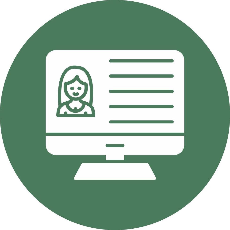 User Profiles Glyph Multi Circle Icon vector