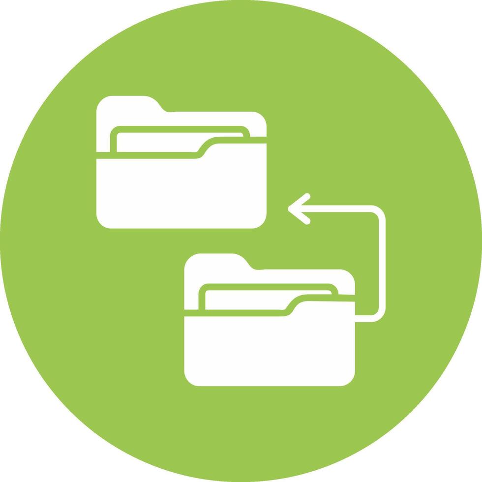 Backlog Glyph Multi Circle Icon vector