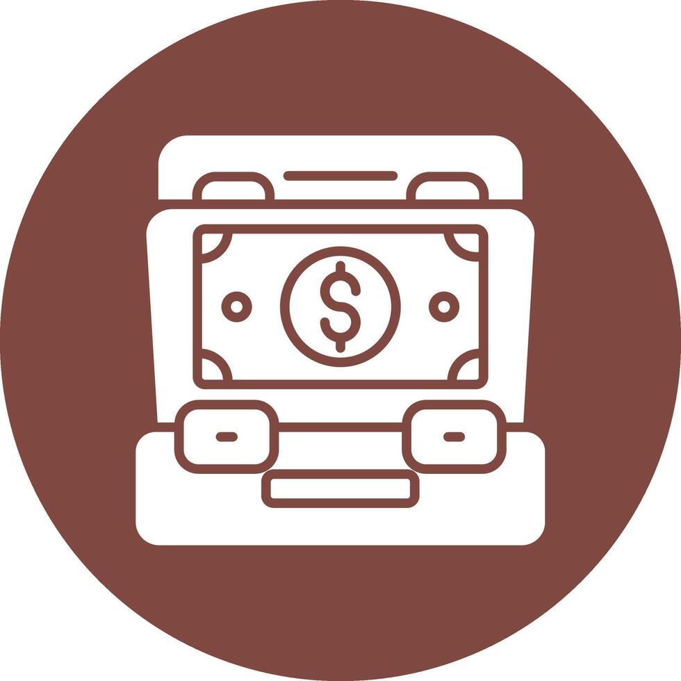 Portfolio Glyph Multi Circle Icon vector