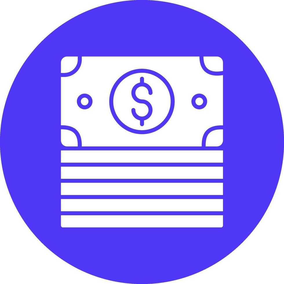 Stack Glyph Multi Circle Icon vector