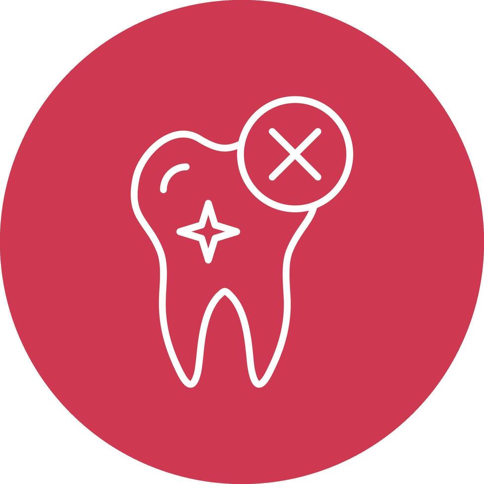 Rejected Line Multi Circle Icon vector