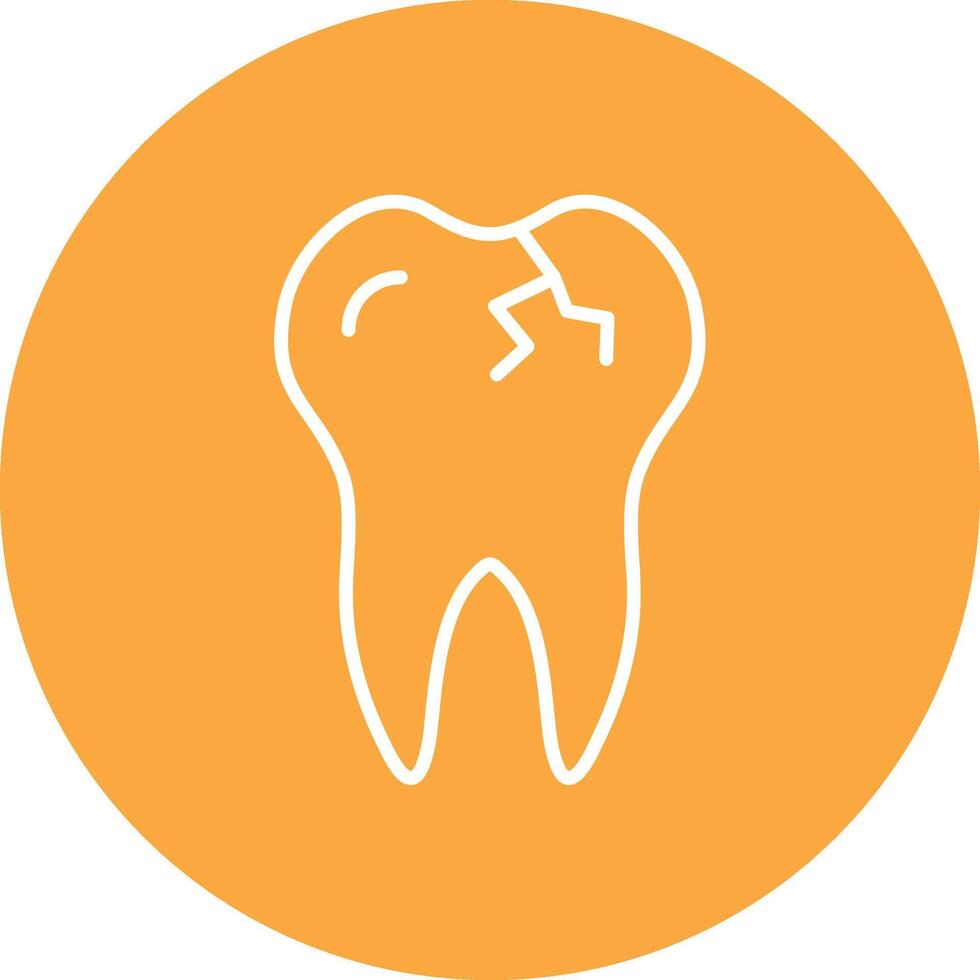 Broken Tooth Line Multi Circle Icon vector