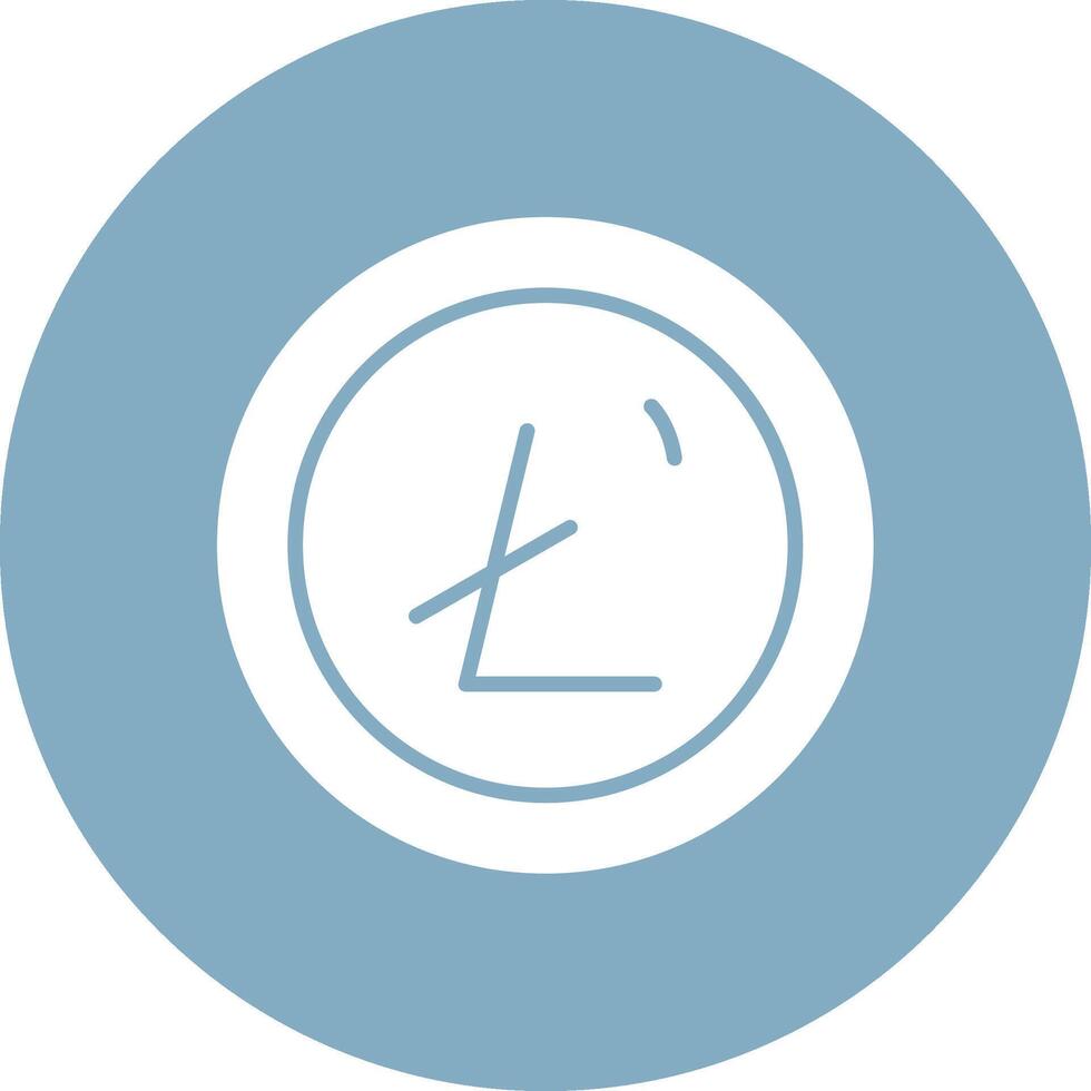 Litecoin Glyph Multi Circle Icon vector