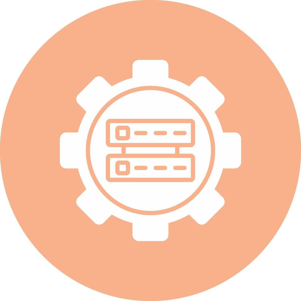Data Management Glyph Multi Circle Icon vector