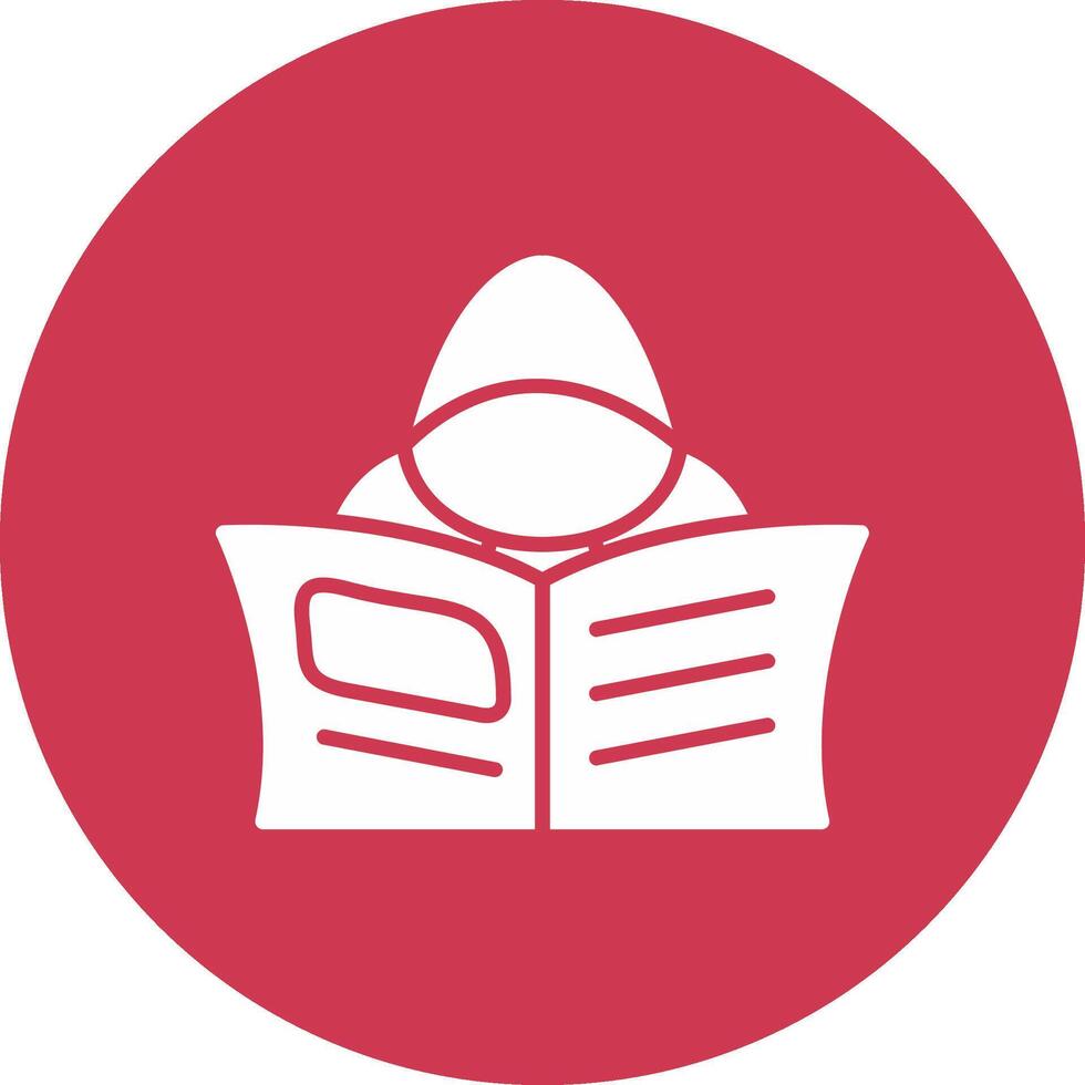 Hacker Glyph Multi Circle Icon vector