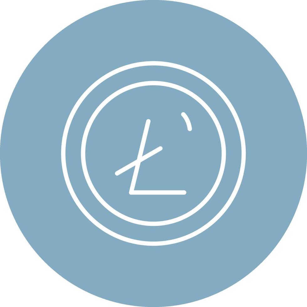 Litecoin Line Multi Circle Icon vector