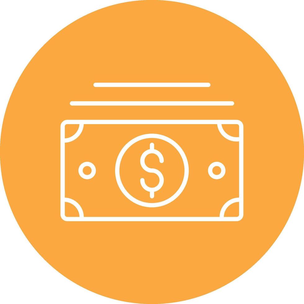 Cash Line Multi Circle Icon vector